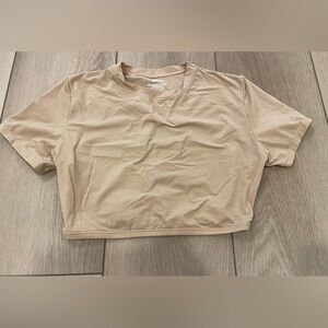 Skims cropped sheer tee